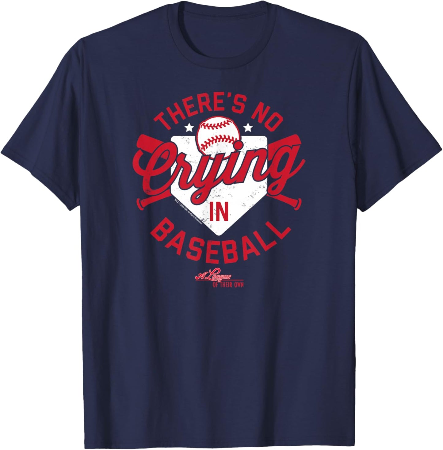 Sony - A League of Their Own - There's No Crying in Baseball T-Shirt - T-Shirt | Navy