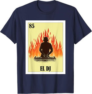 Funny Music Mexican Design - El DJ T-Shirt - T-Shirt | Navy