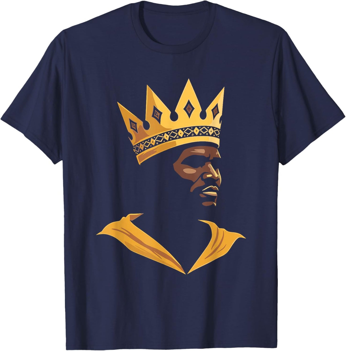 Mansa Musa African King Richest Man in History Mali Empire T-Shirt - T-Shirt | Navy
