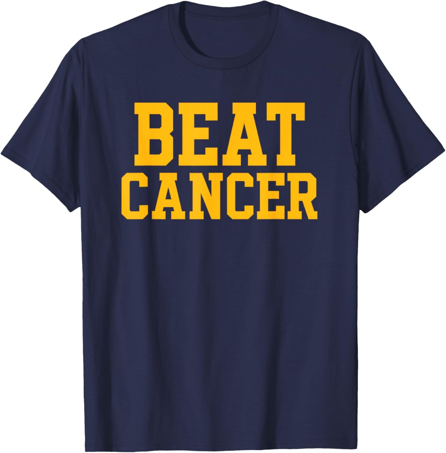 Beat Cancer T-Shirt - T-Shirt | Navy