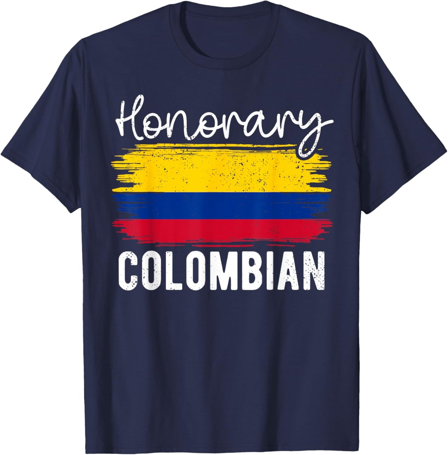 Honorary Colombian Funny Wedding Colombian By Marriage T-Shirt - T-Shirt | Navy