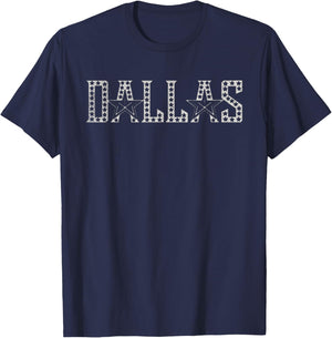Dallas Vintage Retro T-Shirt - T-Shirt | Navy