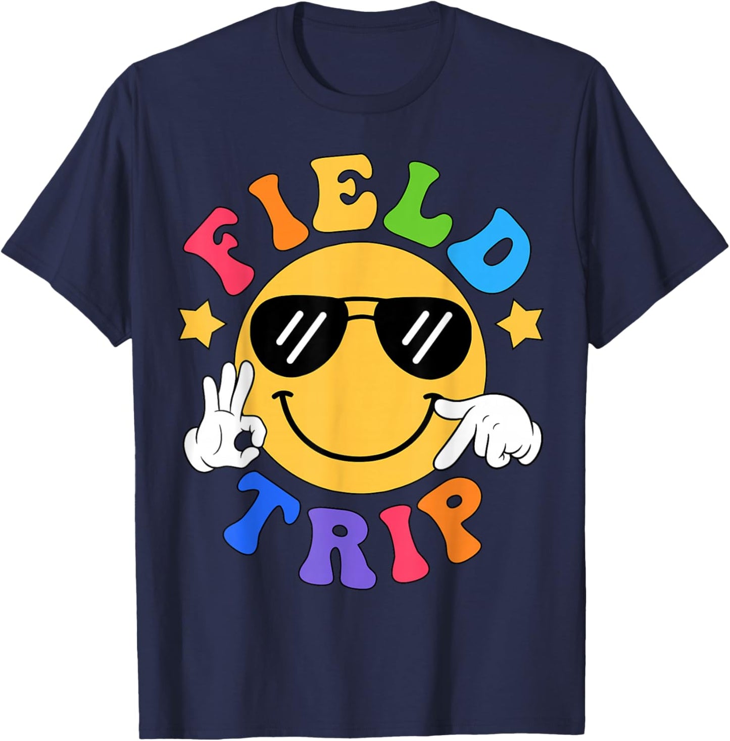 Field Trips 67 School Team for Teacher Kids Field Day 2026 T-Shirt - T-Shirt | Navy