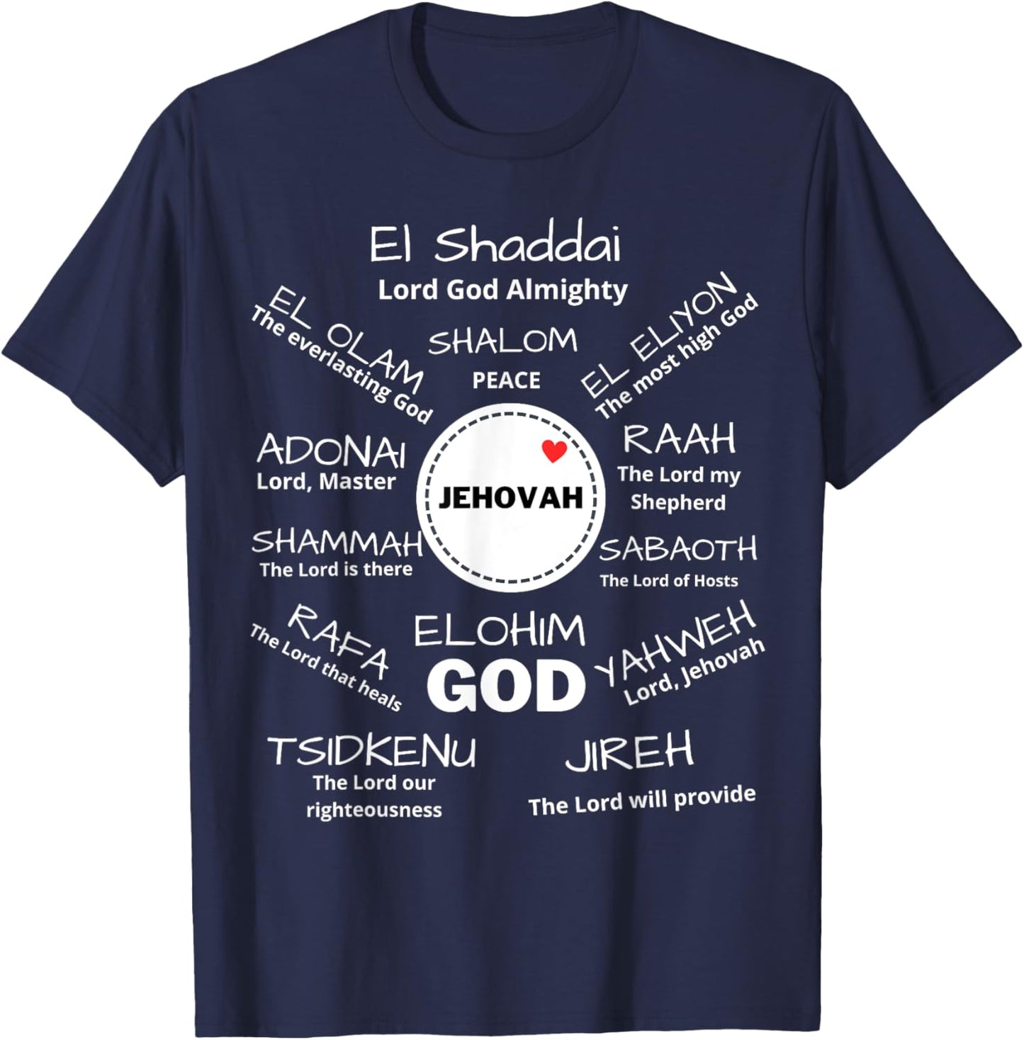 Jehovah T-Shirt - T-Shirt | Navy