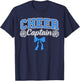 Cheer Captain Bow Cheerleading Captain Cheerleader Captain T-Shirt - T-Shirt | Navy