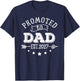 Soon to Be Daddy Promoted to Dad est. 2027 T-Shirt - T-Shirt | Navy