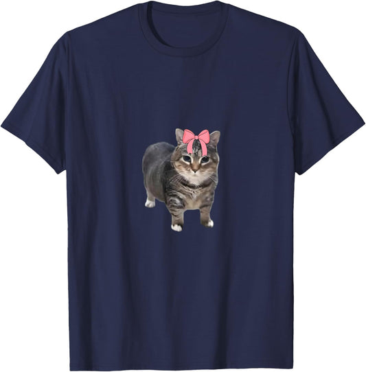 Oia Cat Meme I Wake Up Engage in Tomfoolery Oiia Cat Coquett T-Shirt - T-Shirt | Navy