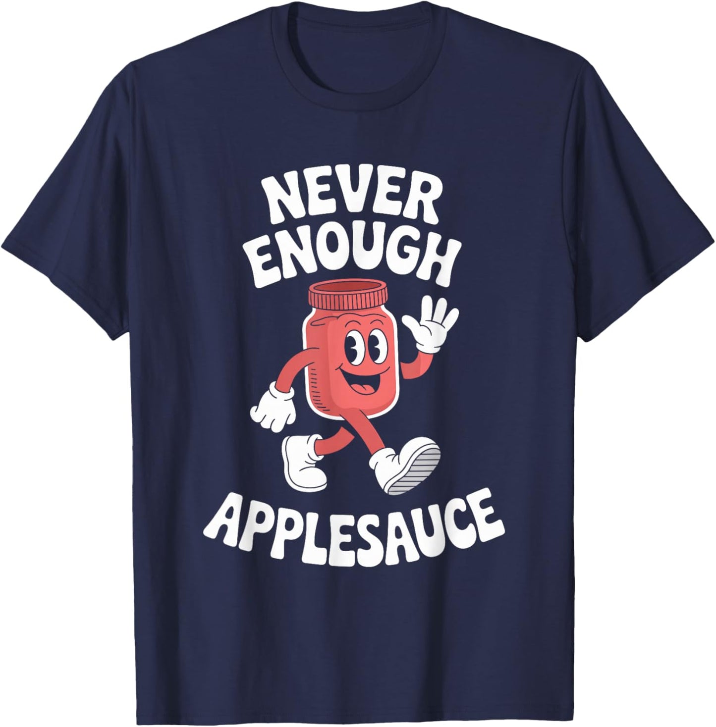 Funny Applesauce Retro T-Shirt - T-Shirt | Navy