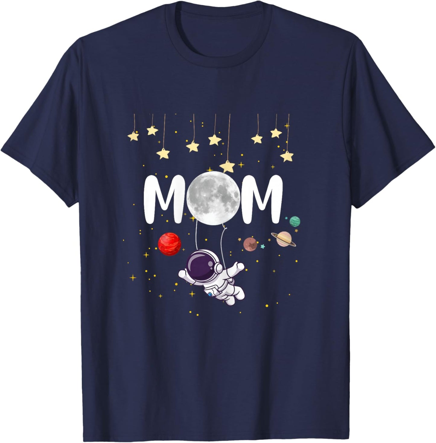 Cute Mom Space Astronaut Mama Lovely Mother's Day Woman T-Shirt - T-Shirt | Navy