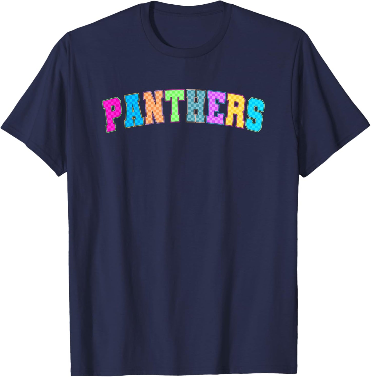 Panthers Colorful Pride Celebration T-Shirt - T-Shirt | Navy