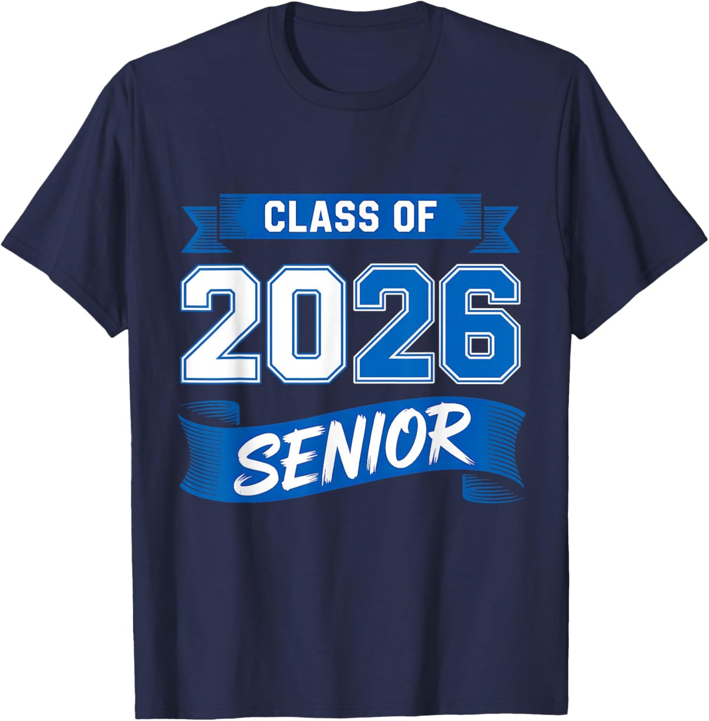 Class of 2026 Senior School 2026 Graduation Men Women Grad T-Shirt - T-Shirt | Navy