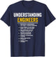 Understanding Engineers Funny Mechanical Engineering T-Shirt - T-Shirt | Navy