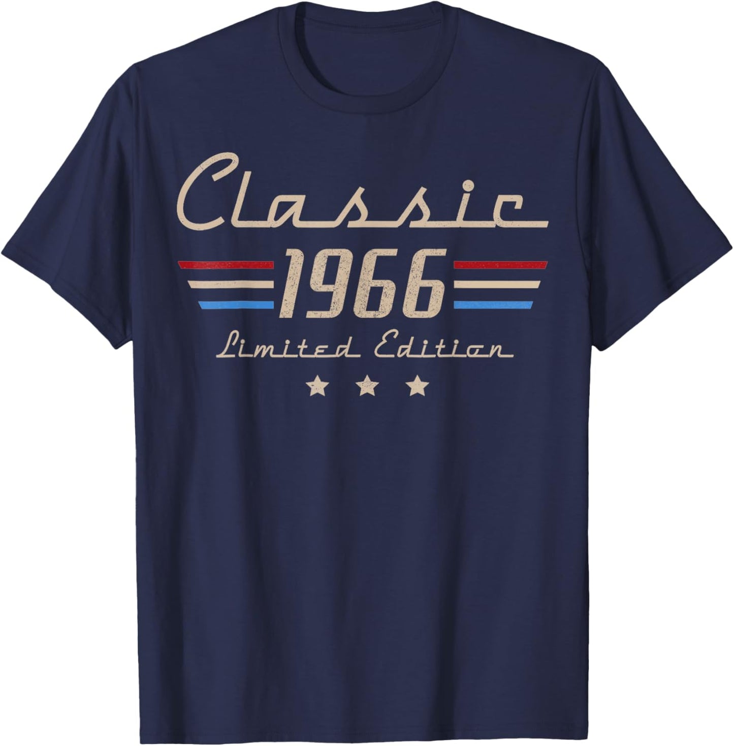 60th Birthday Vintage 1966 Classic Legend 60 Year Old Men T-Shirt - T-Shirt | Navy
