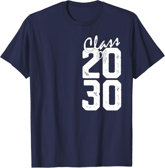 Graduation Class of 2030 T-Shirt - T-Shirt | Navy