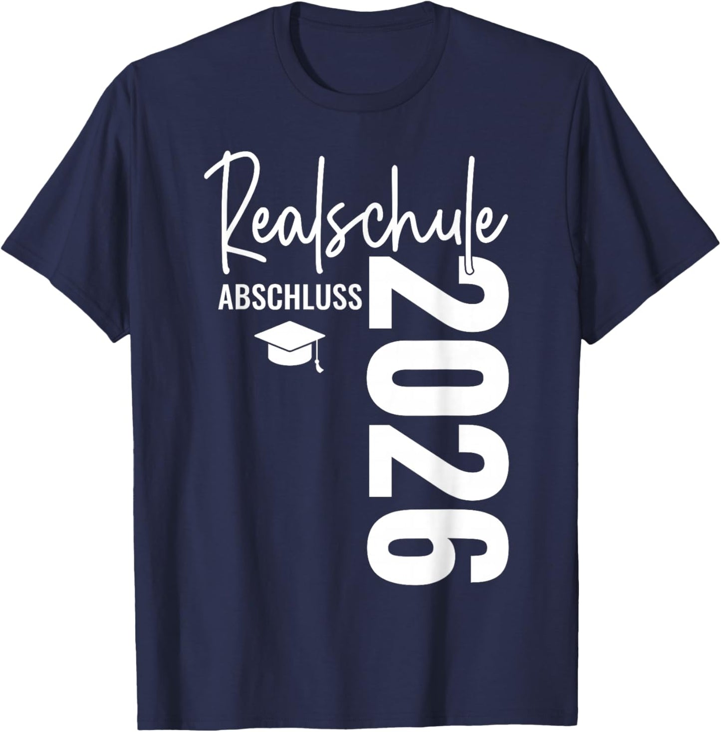 Realschule Abschluss 2026 Prüfung bestanden Schulabschluss T-Shirt - T-Shirt | Navy