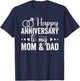 Married Couples lovers, Happy Anniversary To My Mom And Dad T-Shirt - T-Shirt | Navy