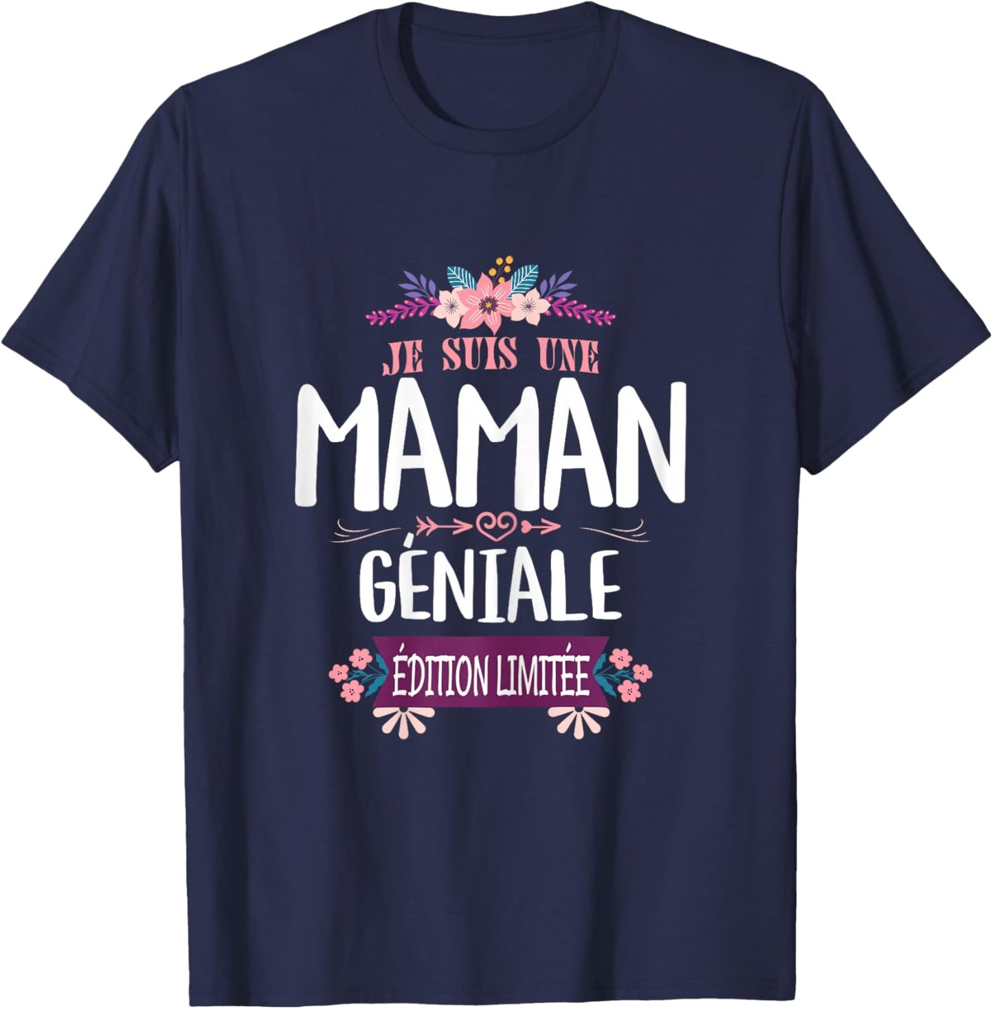 Maman Géniale Édition Limitée Mère Fête T-Shirt - T-Shirt | Navy