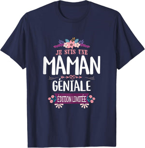 Maman Géniale Édition Limitée Mère Fête T-Shirt - T-Shirt | Navy