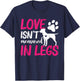 Love Isnt Measured in Legs Right Back Leg Amputee, Tripaw T-Shirt - T-Shirt | Navy