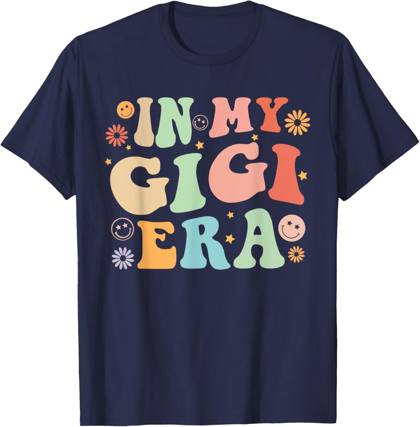Gigi for Grandma Grandmother Announcement Mothers Day T-Shirt - T-Shirt | Navy
