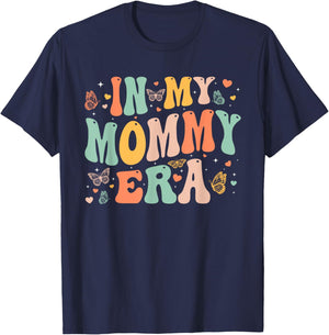 Retro Groovy In My Mommy Era Mother's Day Gifts Women T-Shirt - T-Shirt | Navy