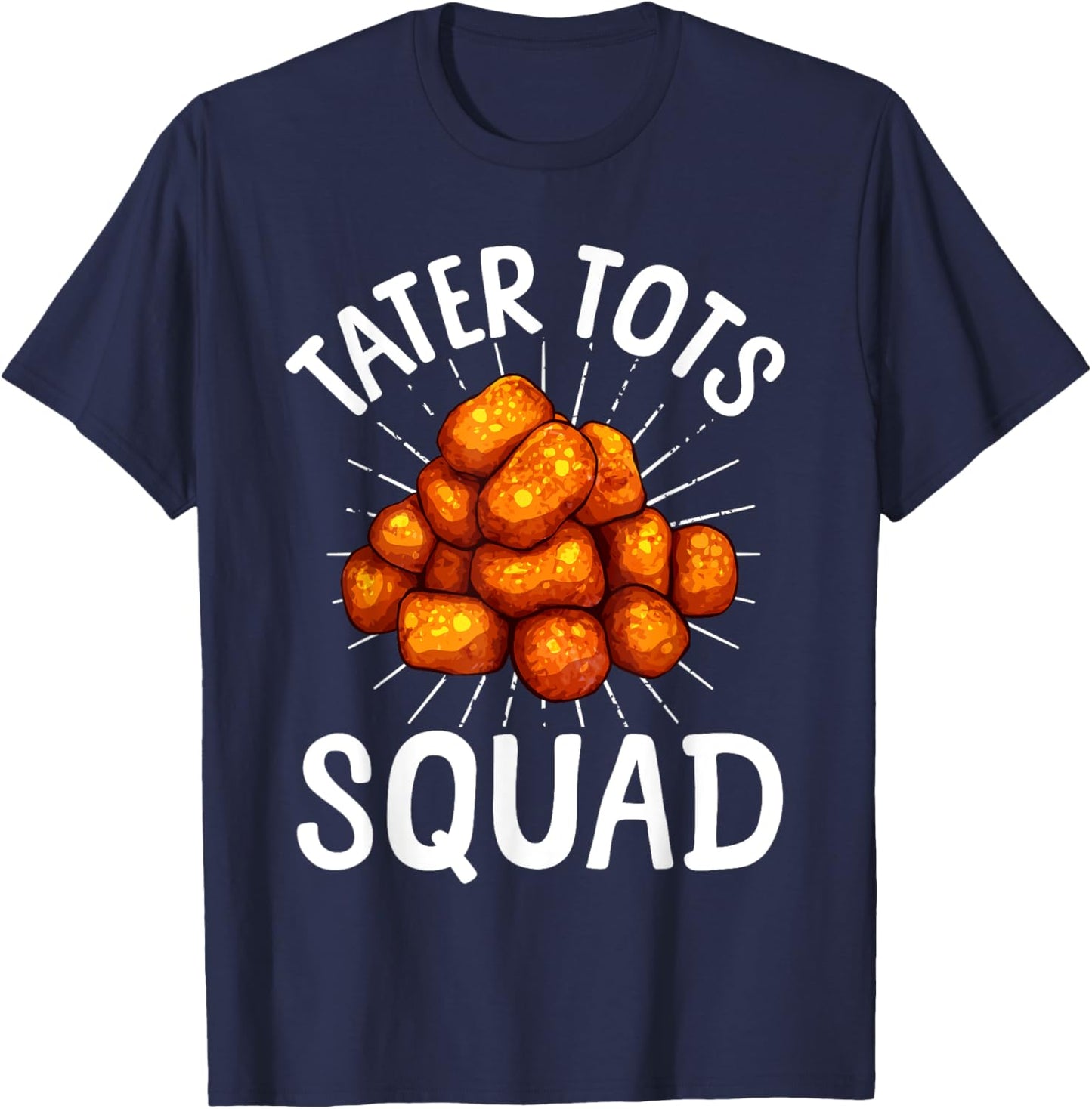 Cool Tater Tot Art Women Kids Potato Tater Tot Lover T-Shirt - T-Shirt | Navy