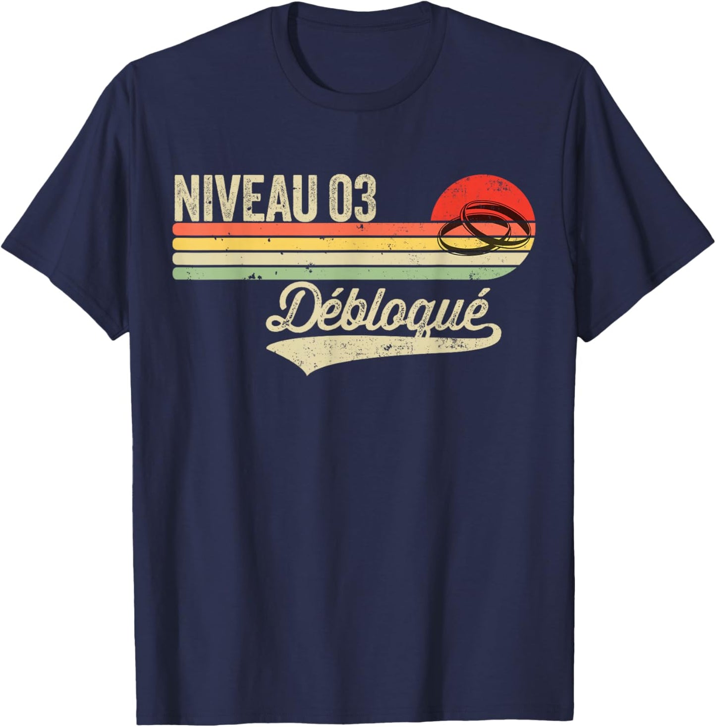 Funny Wheat Wedding Gift – 3 Years of Wedding T-Shirt - T-Shirt | Navy