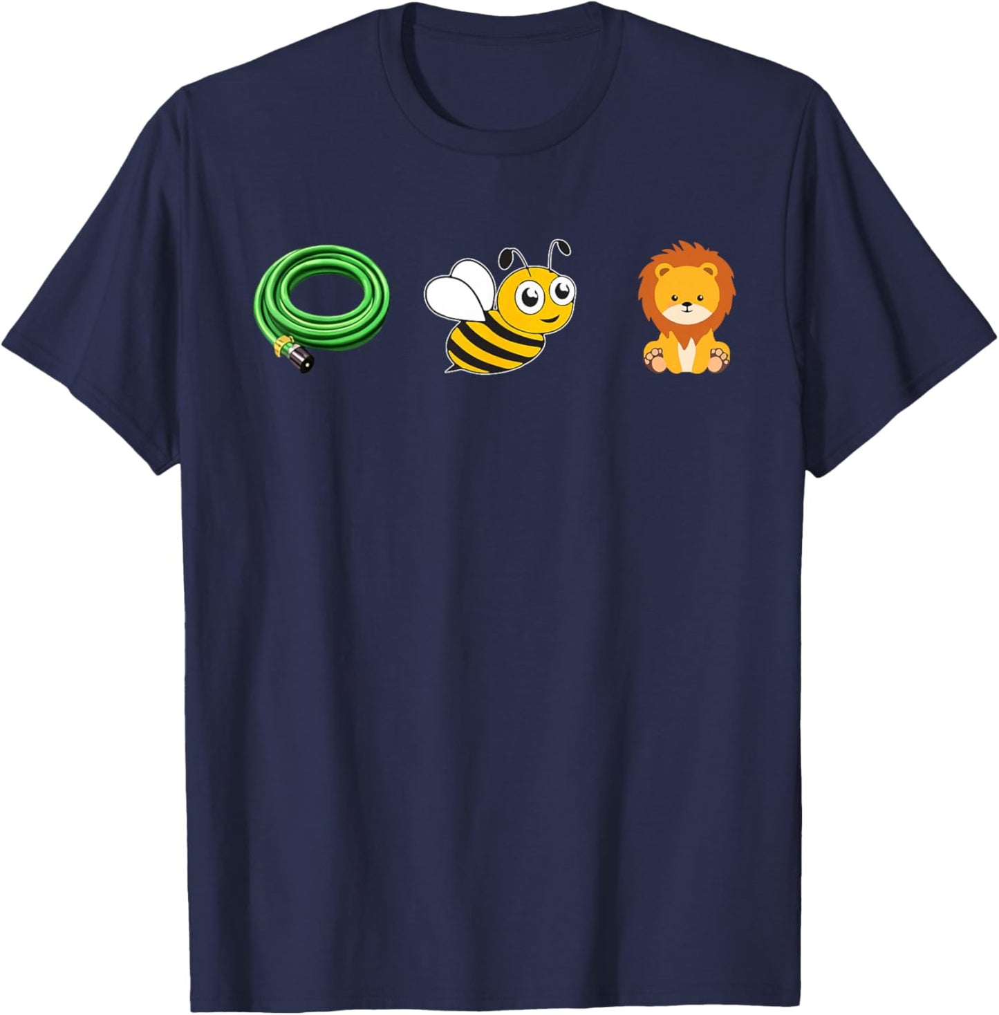Hose Bee Lion Funny Ho's Be Lying Graphic Animal Saying T-Shirt - T-Shirt | Navy
