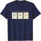 The Pie Rates of the Caribbean Funny Pirate Pun Design on a T-Shirt - T-Shirt | Navy