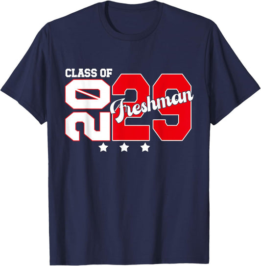 Freshman Class Of 2029 Back to School Freshman 2029 T-Shirt - T-Shirt | Navy