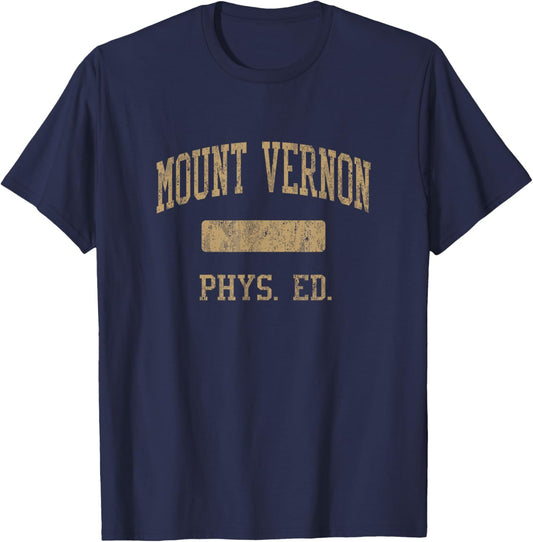 Mount Vernon High School HS Mount Vernon NY PHYS Ed T-Shirt - T-Shirt | Navy