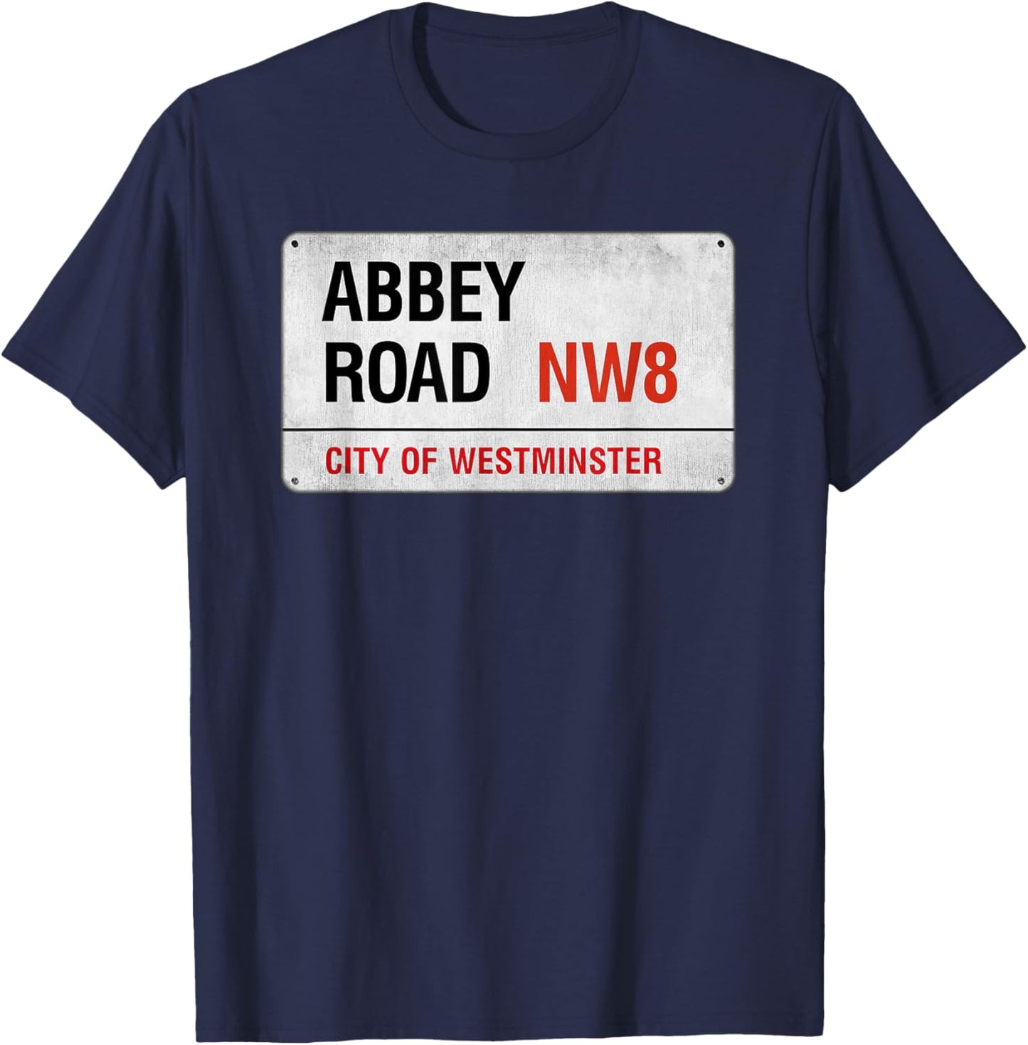 London Tourist Abbey Road NW8 T-Shirt - T-Shirt | Navy