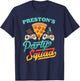 Preston's Party Squad Pizza Gaming Birthday Party T-Shirt - T-Shirt | Navy