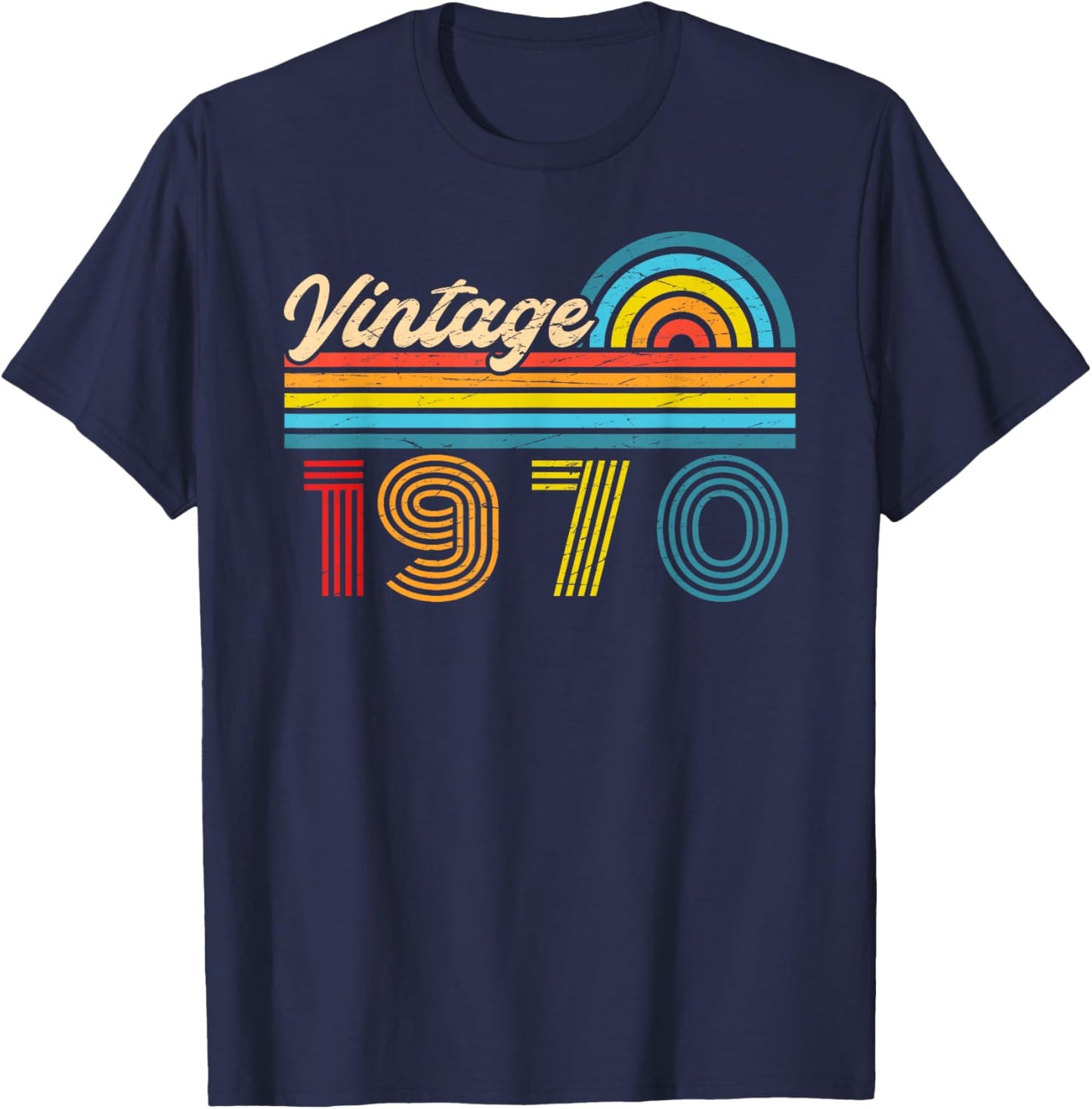 Original 1970 Vintage Anniversaire 56 Ans pour Hommes Femmes T-Shirt - T-Shirt | Navy