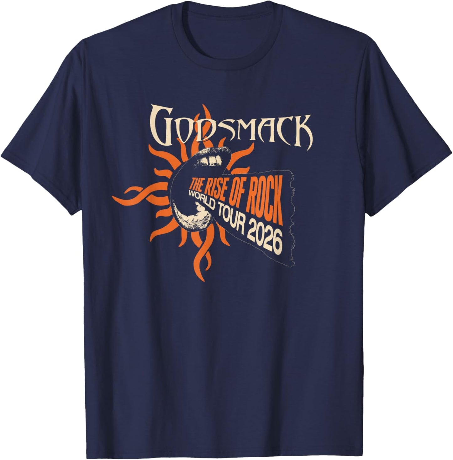 Godsmack The Rise of Rock ITIN T-Shirt - T-Shirt | Navy