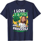 I Love Jesus And Broccoli T-Shirt - T-Shirt | Navy