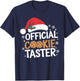 Official Cookie Tester Funny Christmas Taster Baking Crew T-Shirt - T-Shirt | Navy