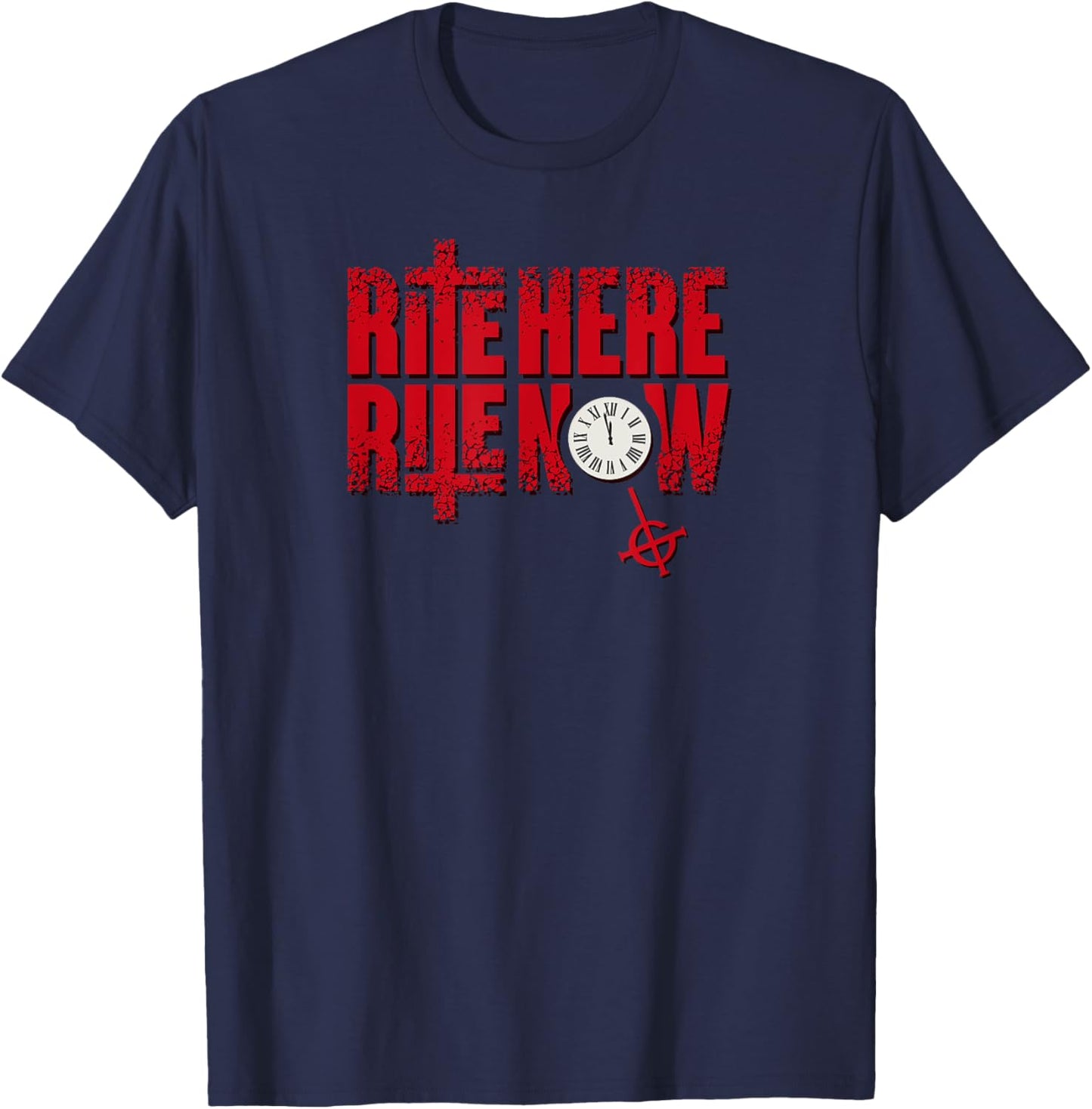 Ghost – Rite Here Title T-Shirt - T-Shirt | Navy