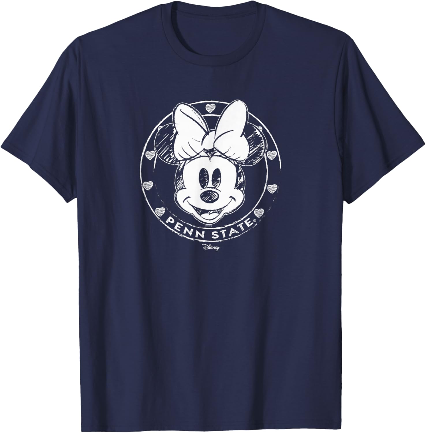 Penn State Nittany Lions Minnie Mouse Sketch Navy T-Shirt - T-Shirt | Navy