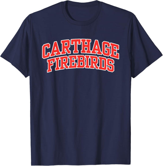 Carthage College Firebirds Apparel Sports Fan T-Shirt - T-Shirt | Navy