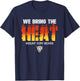 Mount Airy Bears Logo We Bring the Heat HS T-Shirt - T-Shirt | Navy