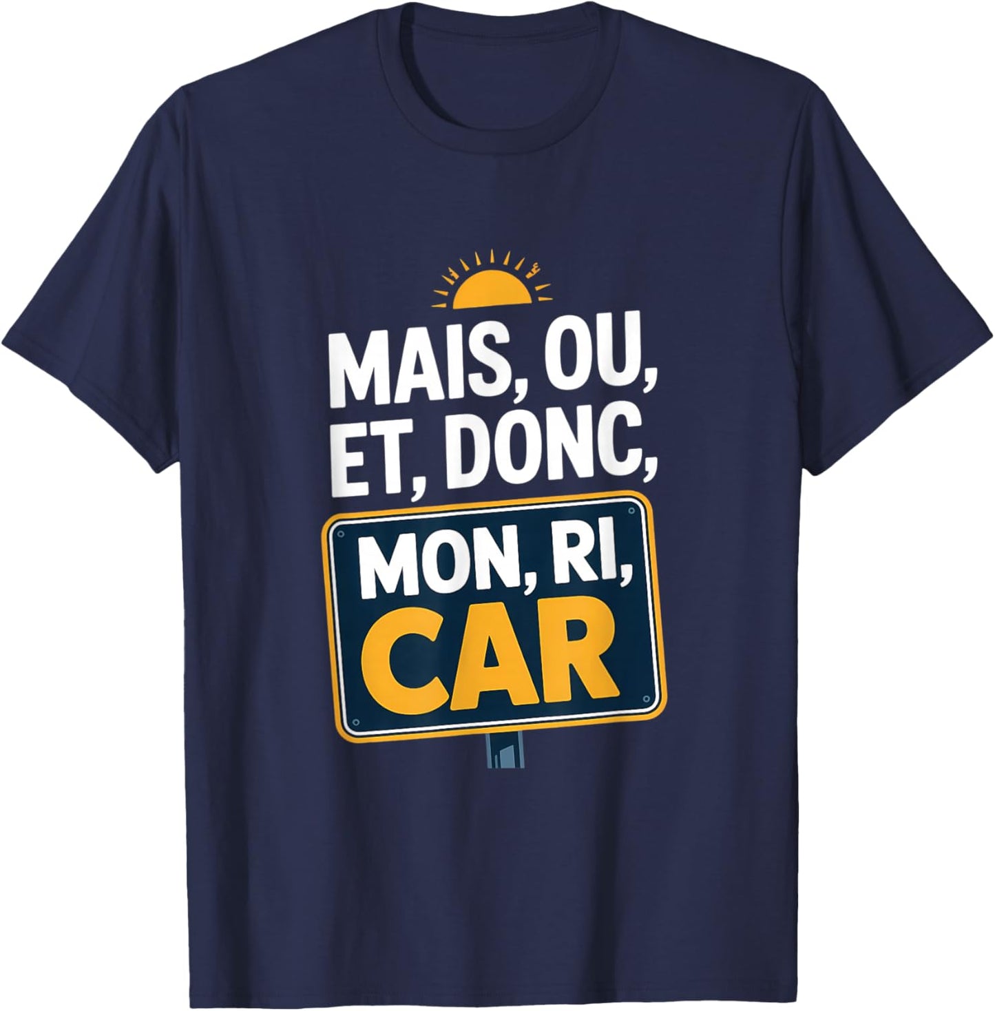 Funny Ricard Mon Ri Car Aperitif T-Shirt - T-Shirt | Navy