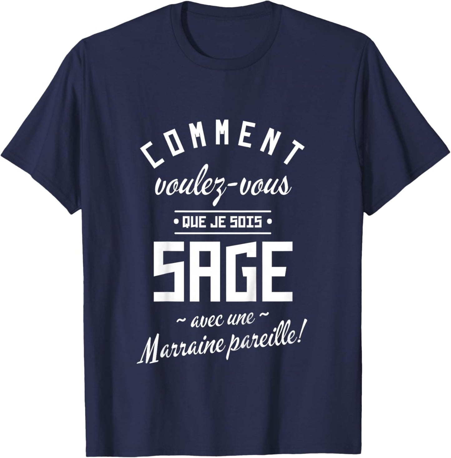Children's Godmother Godson Sage – Funny Gift Child T-Shirt - T-Shirt | Navy