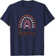 Mamoo Boho Rainbow Hearts Love Family Grandma T-Shirt - T-Shirt | Navy