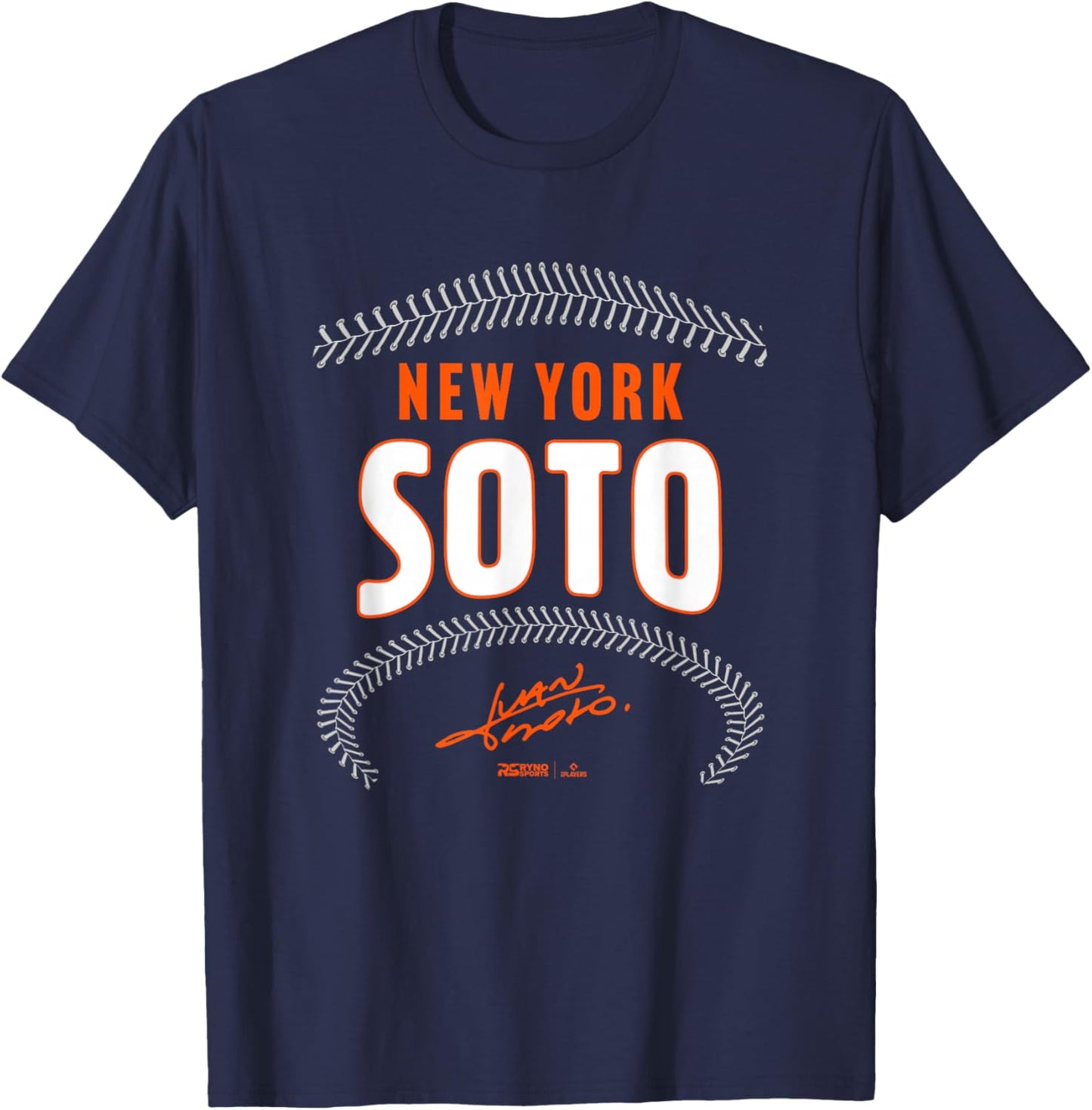 Juan Soto New York Name & Number (Front & Back) T-Shirt - T-Shirt | Navy