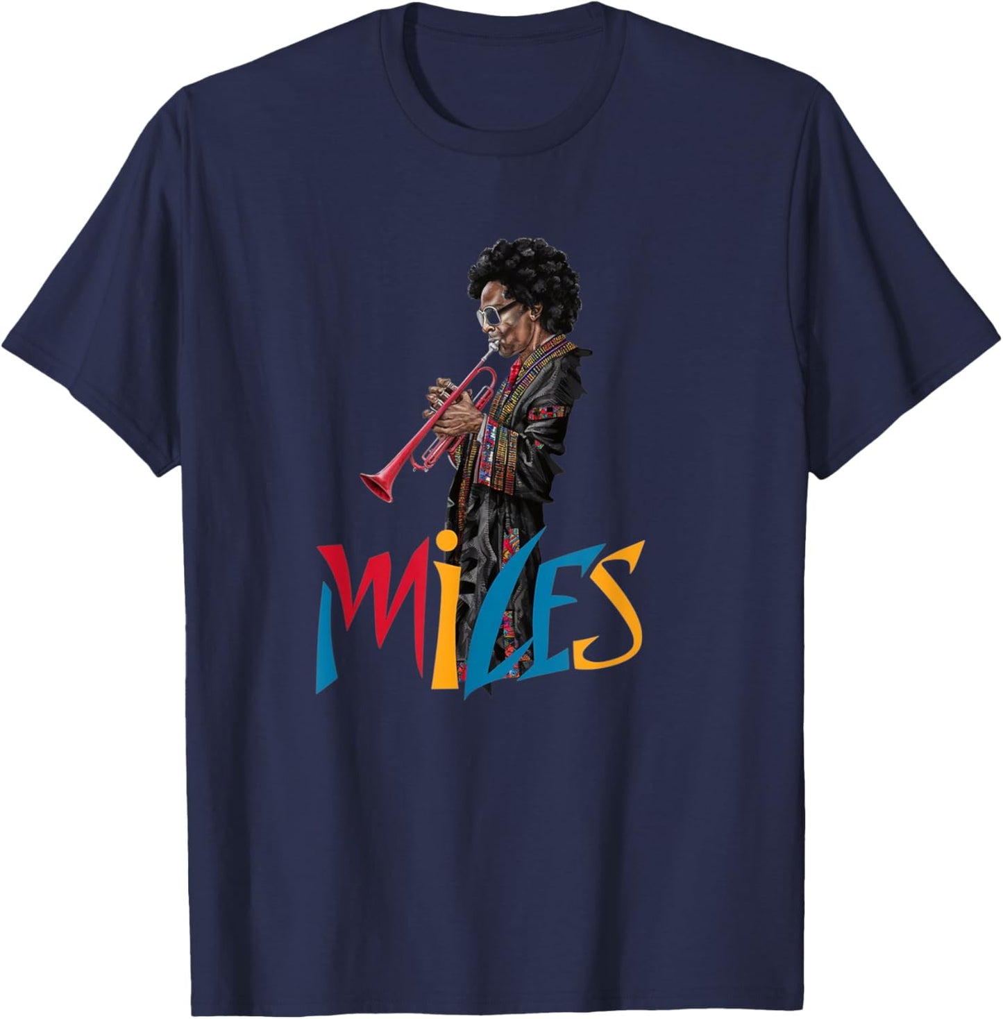 Jazz Funk & Soul - Afro Retro Vintage Music T-Shirt - T-Shirt | Navy