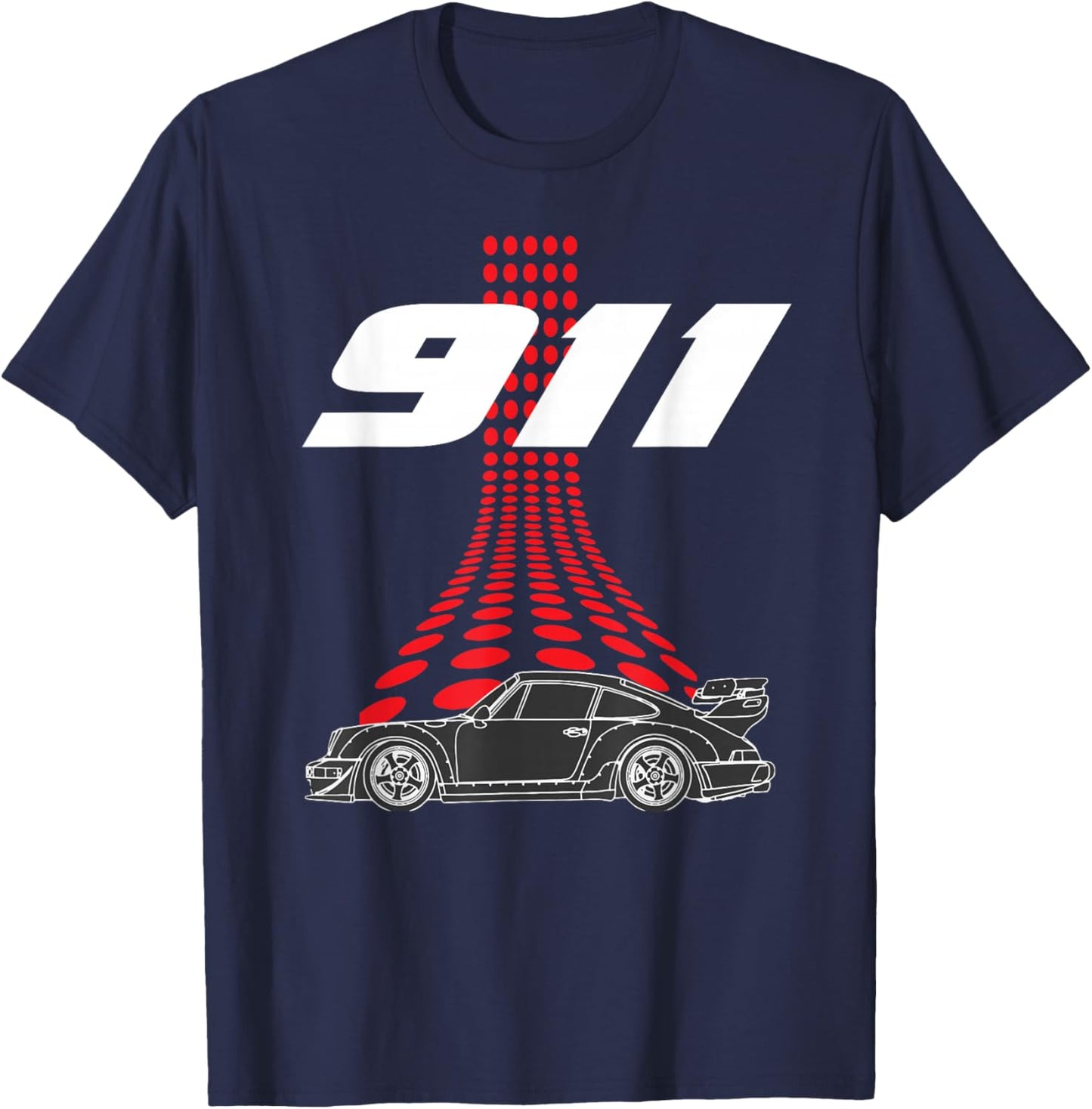 Vintage 911 Rennwagen Turbo SE T-Shirt - T-Shirt | Navy