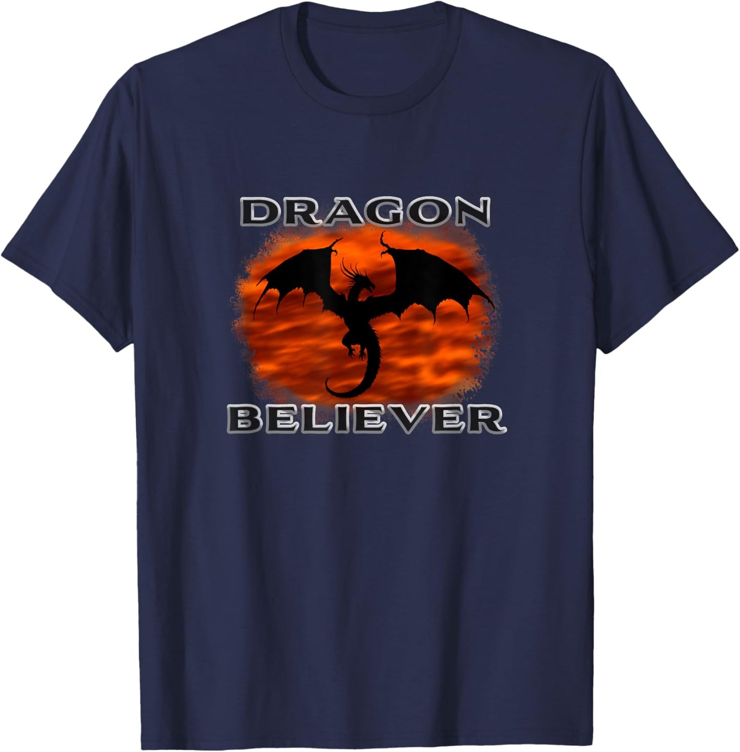 Dragon Believer Rogan Meme Trolling the View with Funny T-Shirt - T-Shirt | Navy