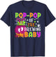 Pop-Pop of Brewing Baby Halloween Theme Baby Shower Spooky T-Shirt - T-Shirt | Navy