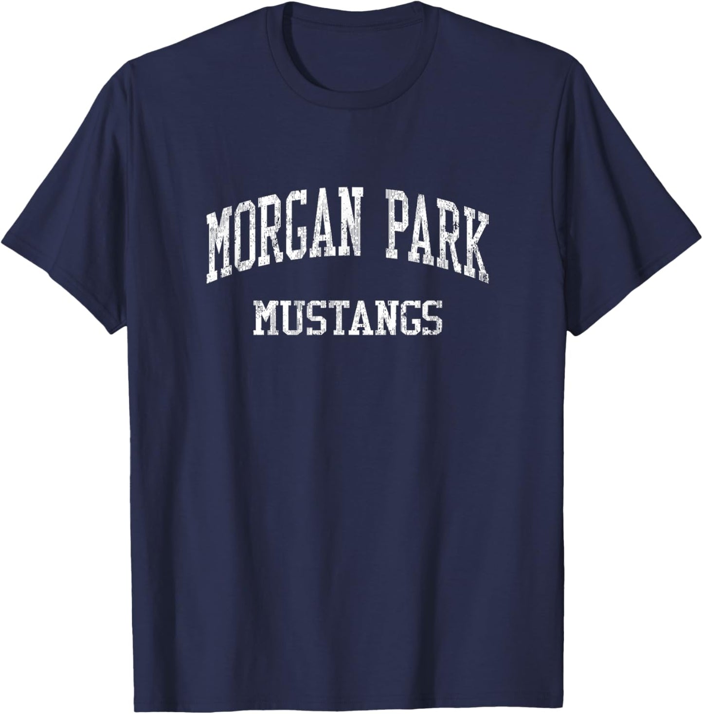 Morgan Park High School HS Chicago IL Vintage Sports T-Shirt - T-Shirt | Navy